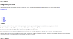 Desktop Screenshot of benjaminquirk.com